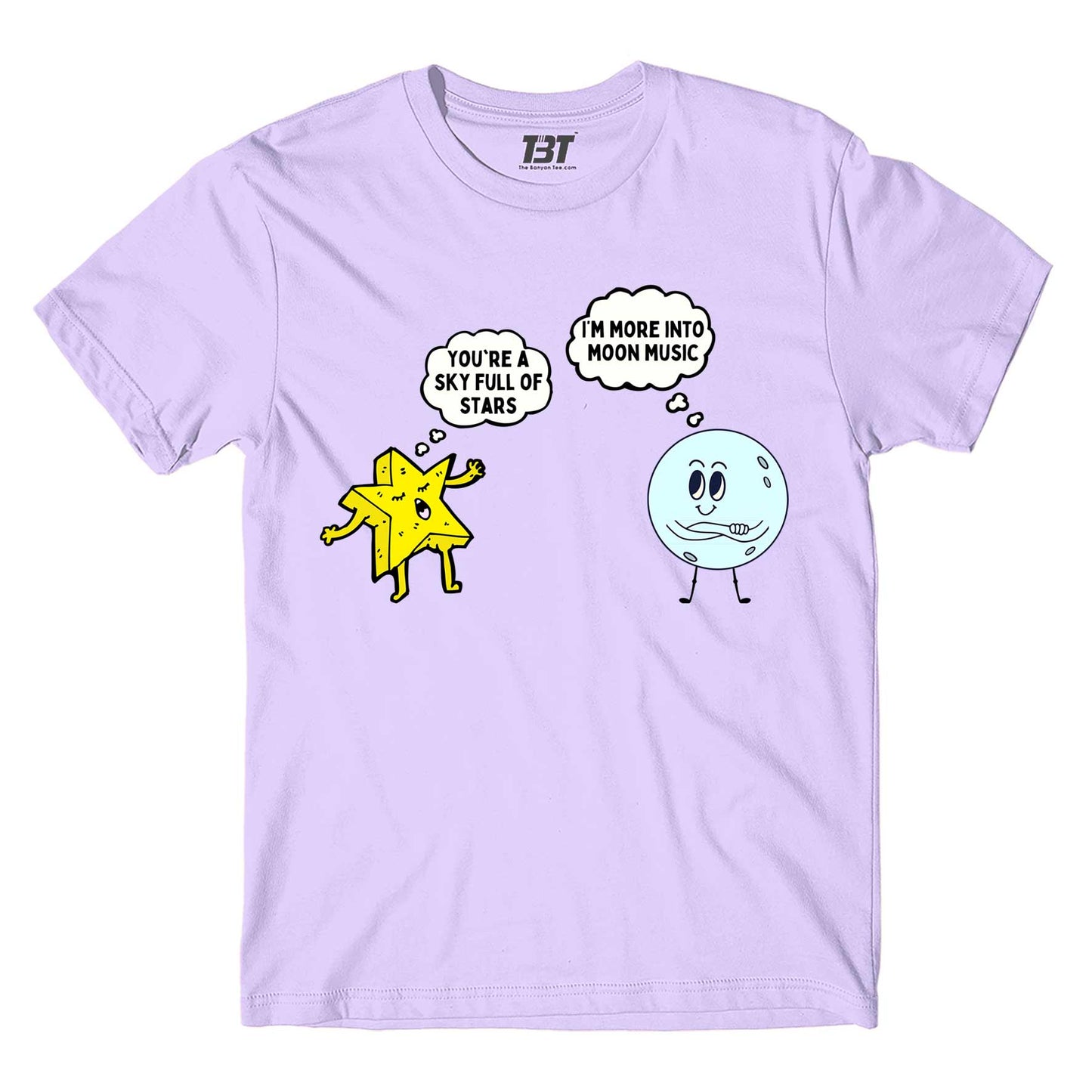 coldplay more into moon music t-shirt music band buy online india the banyan tee tbt men women girls boys unisex lavender