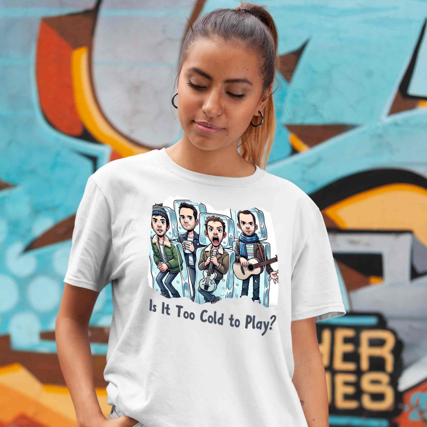 coldplay inspired is it too cold to play t-shirt music band buy online india the banyan tee tbt men women girls boys unisex white