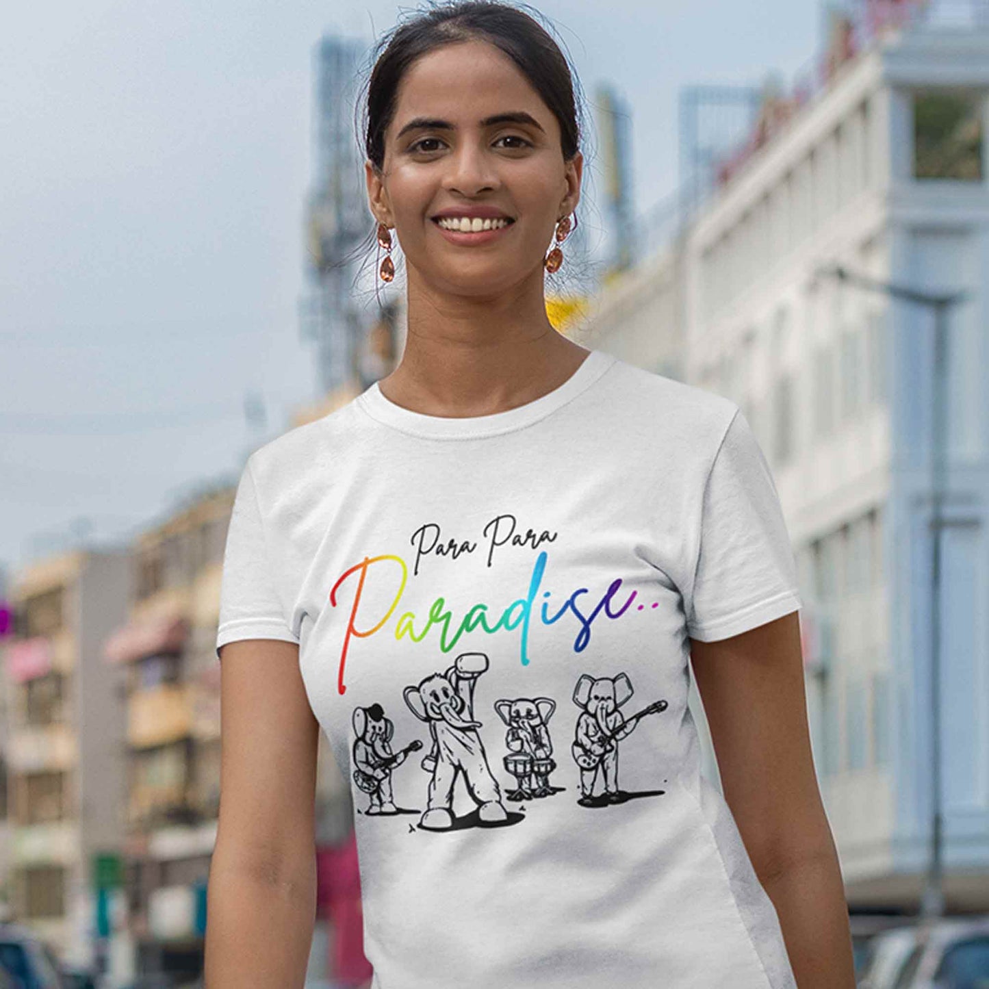 coldplay inspired para para paradise t-shirt music band buy online india the banyan tee tbt men women girls boys unisex white