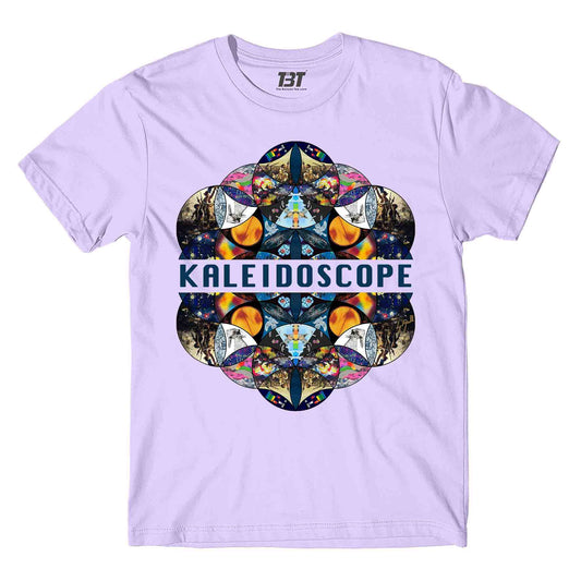 coldplay kaleidoscope t-shirt music band buy online india the banyan tee tbt men women girls boys unisex lavender