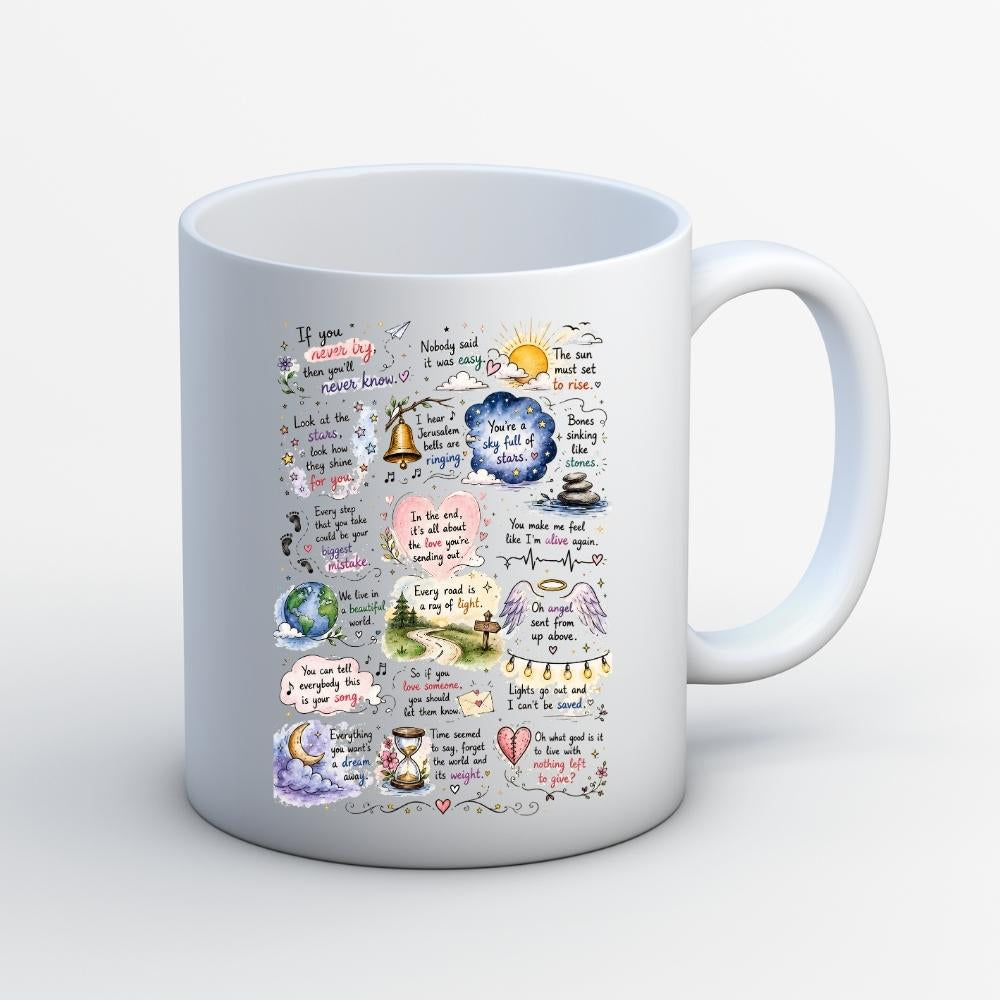 coldplay head full of doodle mug coffee ceramic music band buy online india the banyan tee tbt men women girls boys unisex