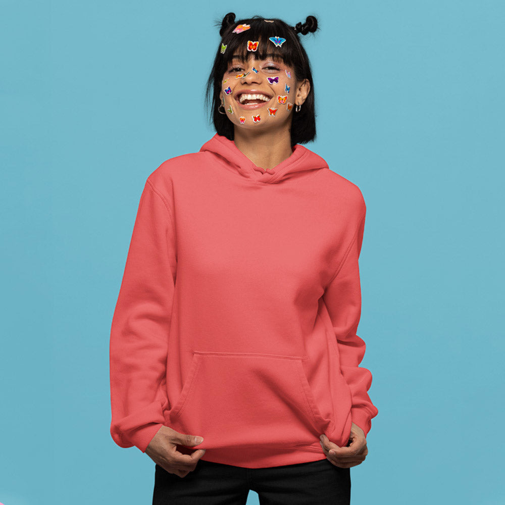 Coral Hoodie L (Chest 44 IN) - Main Image