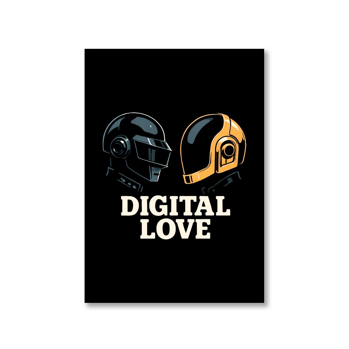 daft punk digital love poster wall art buy online india the banyan tee tbt a4