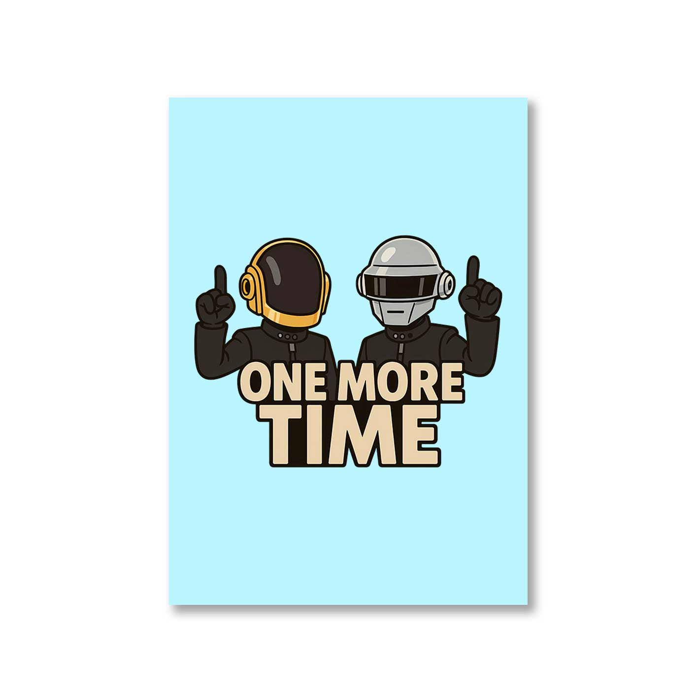 daft punk one more time poster wall art buy online india the banyan tee tbt a4