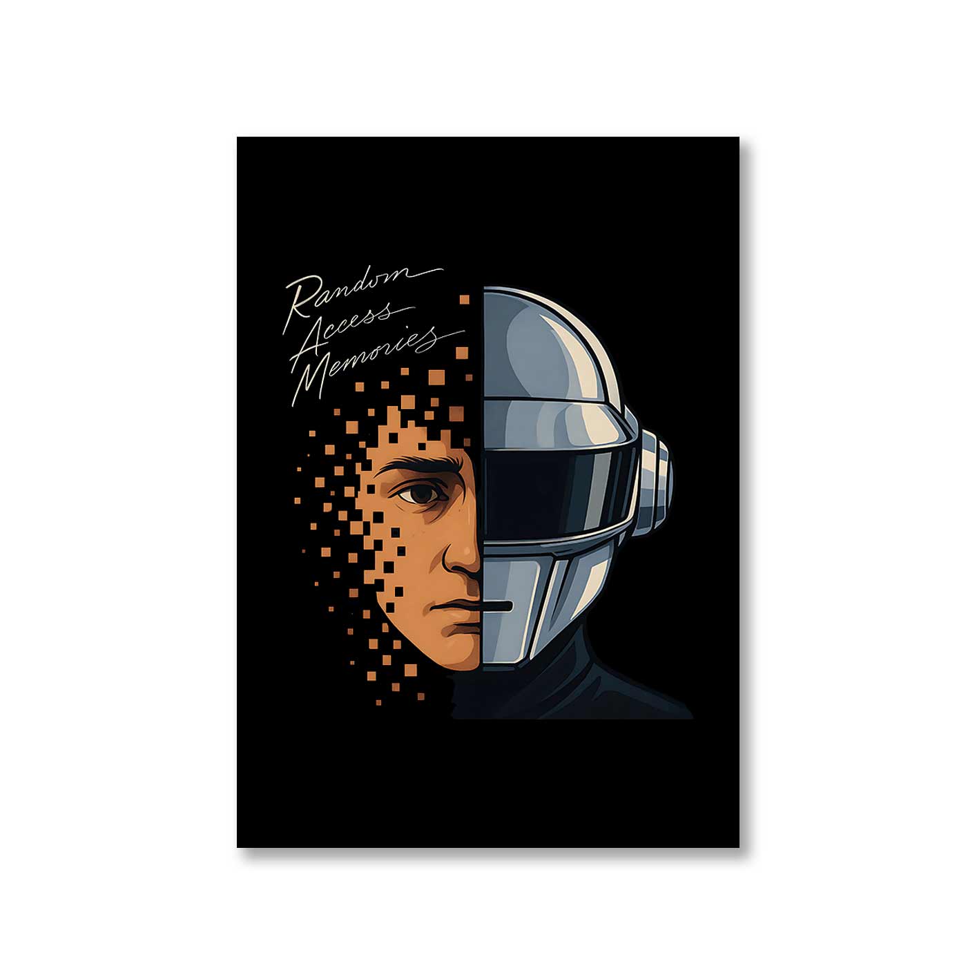 daft punk random access memory poster wall art buy online india the banyan tee tbt a4
