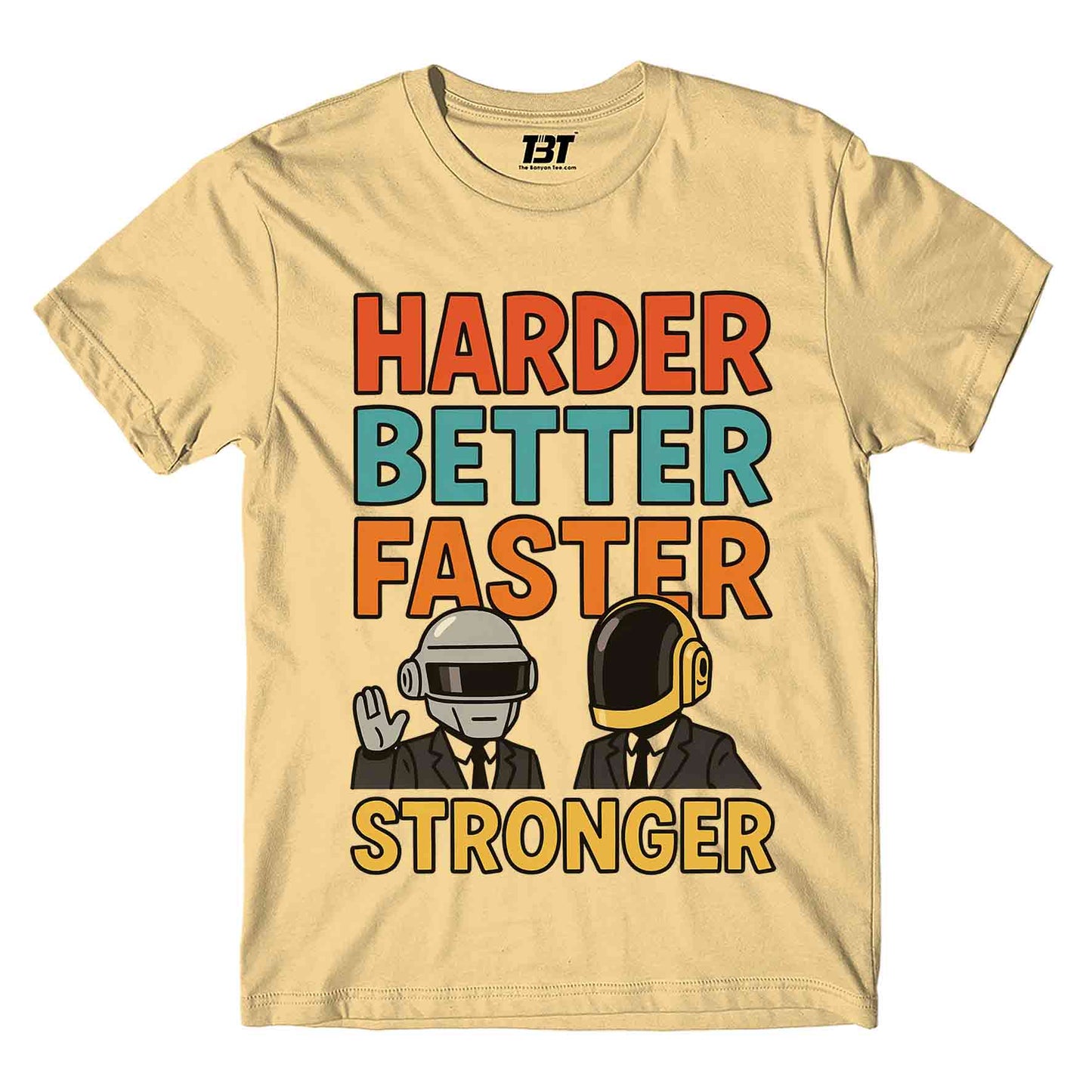 daft punk harder, better, faster, stronger t-shirt music band buy online india the banyan tee tbt men women girls boys unisex black