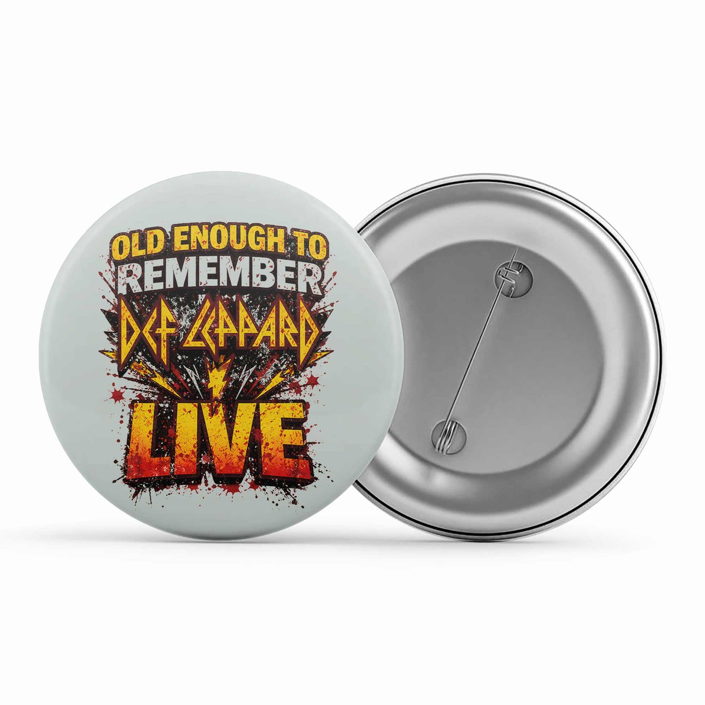 def leppard old enough badge pin button music band buy online india the banyan tee tbt men women girls boys unisex