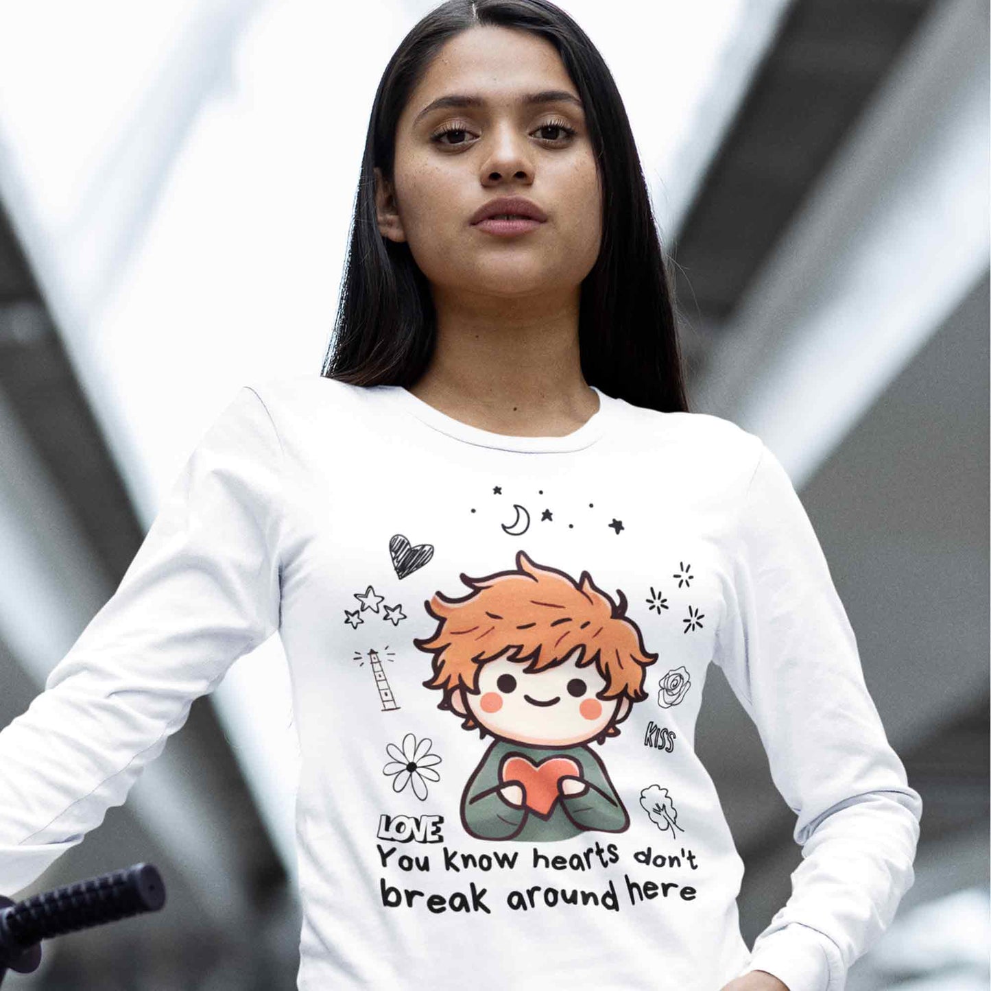 ed sheeran hearts don't break around here full sleeves long sleeves music band buy online india the banyan tee tbt men women girls boys unisex white