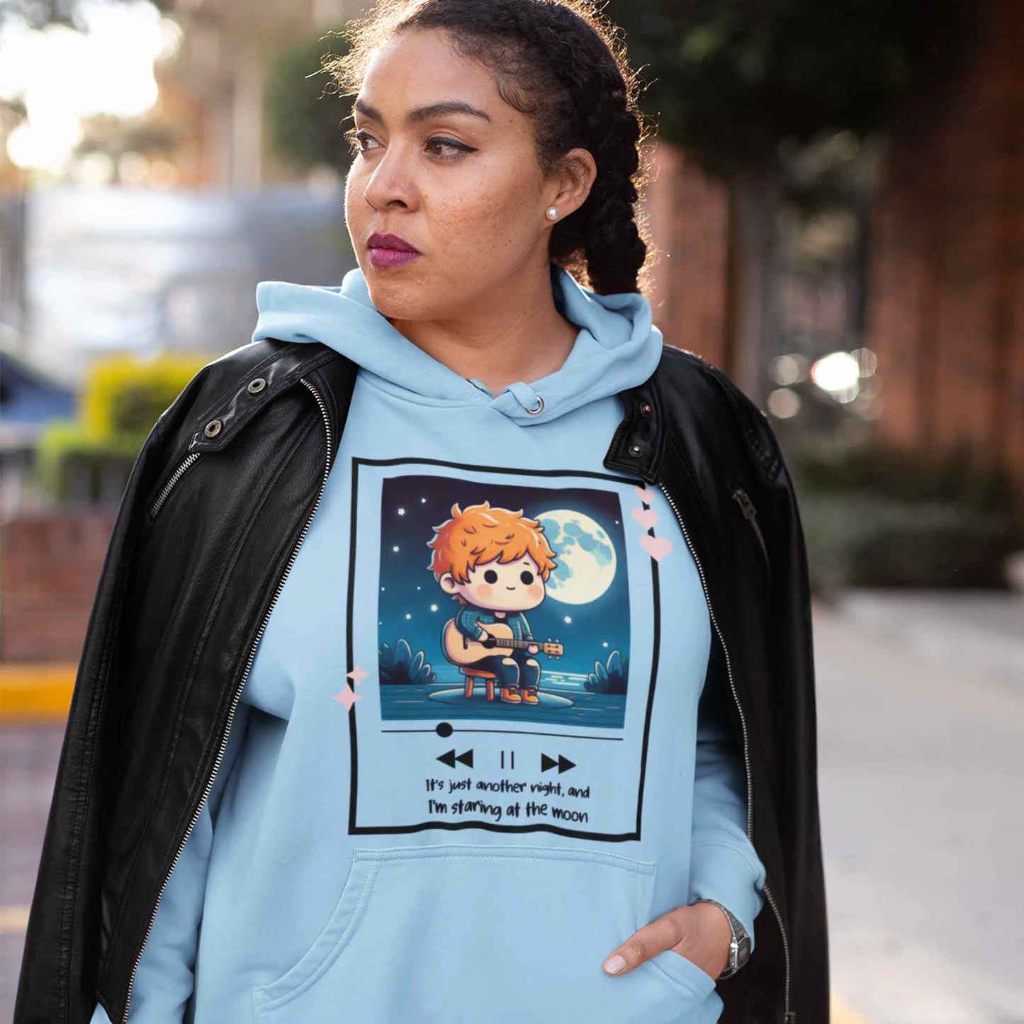 ed sheeran all of our stars hoodie hooded sweatshirt winterwear music band buy online india the banyan tee tbt men women girls boys unisex baby blue