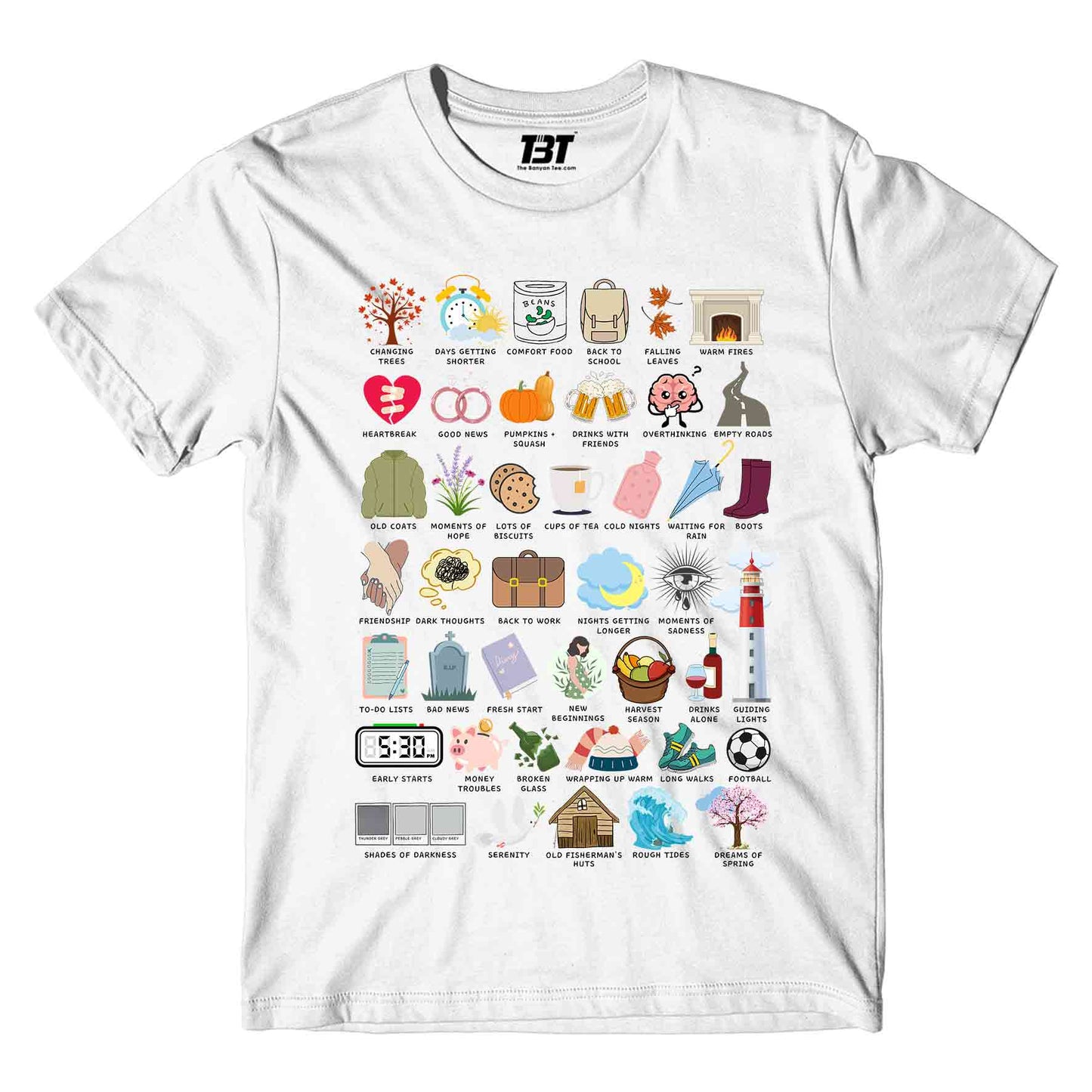 ed sheeran autumn variations t-shirt music band buy online india the banyan tee tbt men women girls boys unisex white