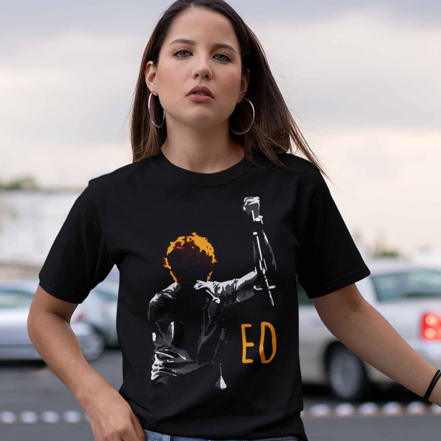 ed sheeran ed silhouette t-shirt music band buy online india the banyan tee tbt men women girls boys unisex black
