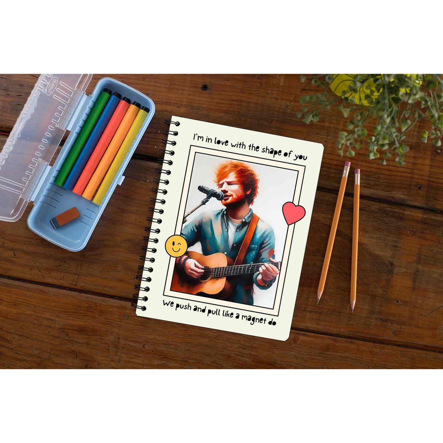 ed sheeran shape of you notebook notepad diary buy online india the banyan tee tbt unruled