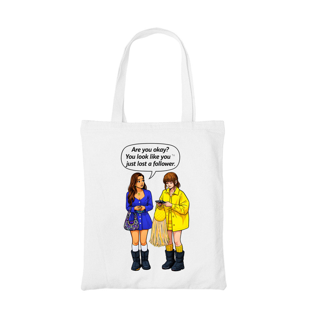 emily in paris lost a follower tote bag cotton printed tv & movies buy online india the banyan tee tbt men women girls boys unisex
