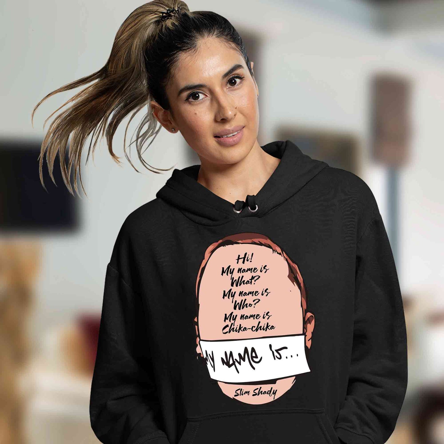 eminem my name is hoodie hooded sweatshirt winterwear music band buy online india the banyan tee tbt men women girls boys unisex black