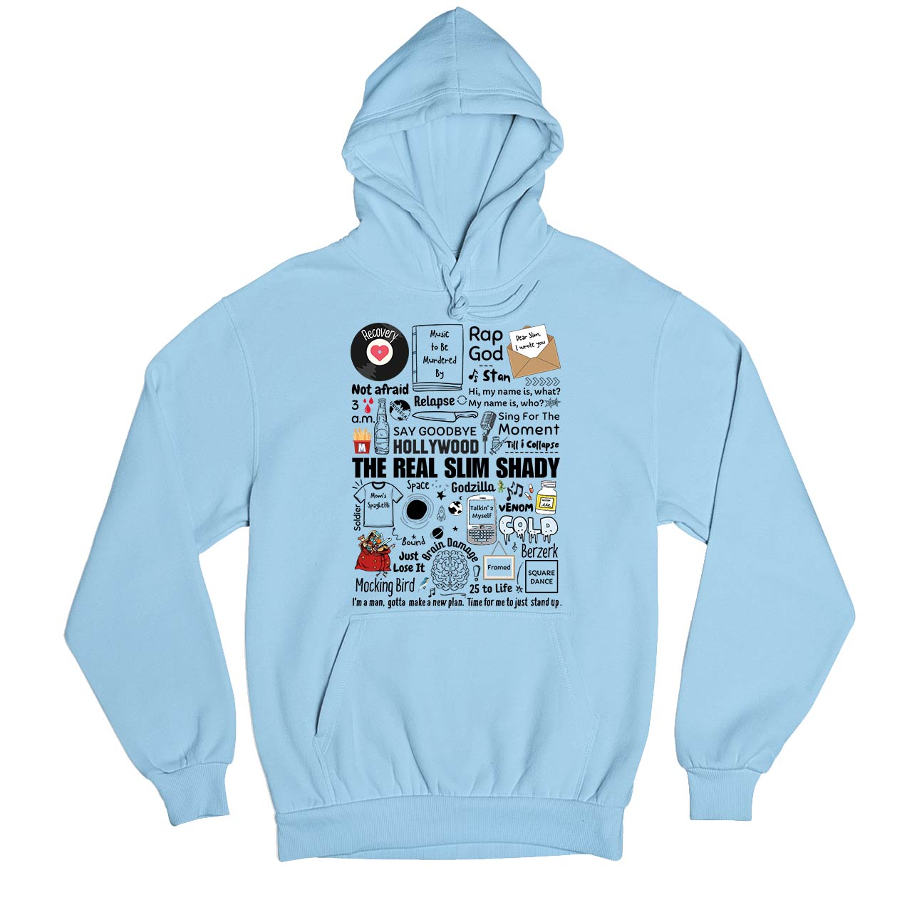 eminem shady doodle hoodie hooded sweatshirt winterwear music band buy online india the banyan tee tbt men women girls boys unisex baby blue