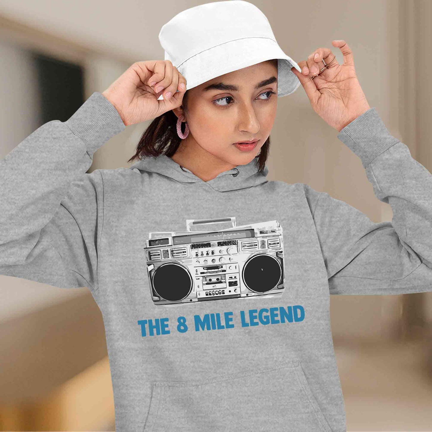 eminem the 8 mile legend hoodie hooded sweatshirt winterwear music band buy online india the banyan tee tbt men women girls boys unisex gray