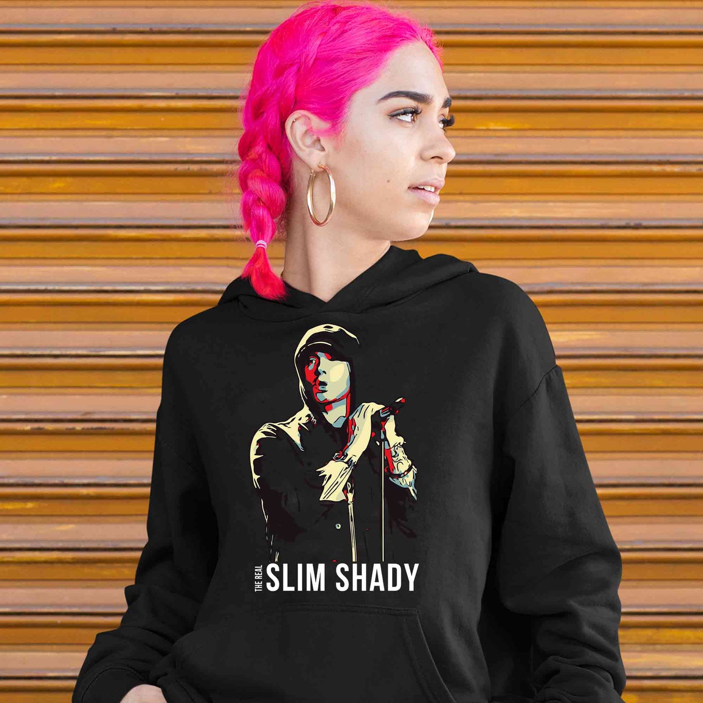 eminem the real slim shady hoodie hooded sweatshirt winterwear music band buy online india the banyan tee tbt men women girls boys unisex black