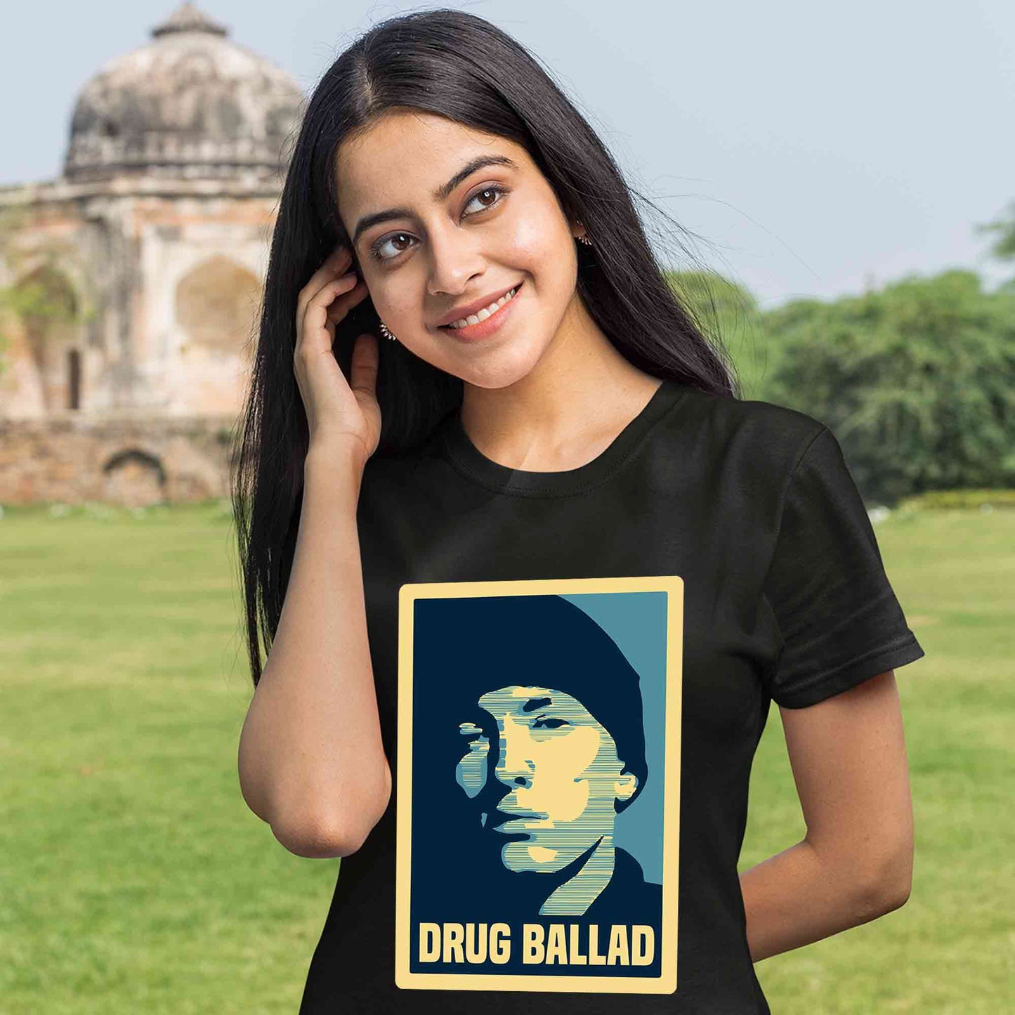 eminem drug ballad t-shirt music band buy online india the banyan tee tbt men women girls boys unisex black