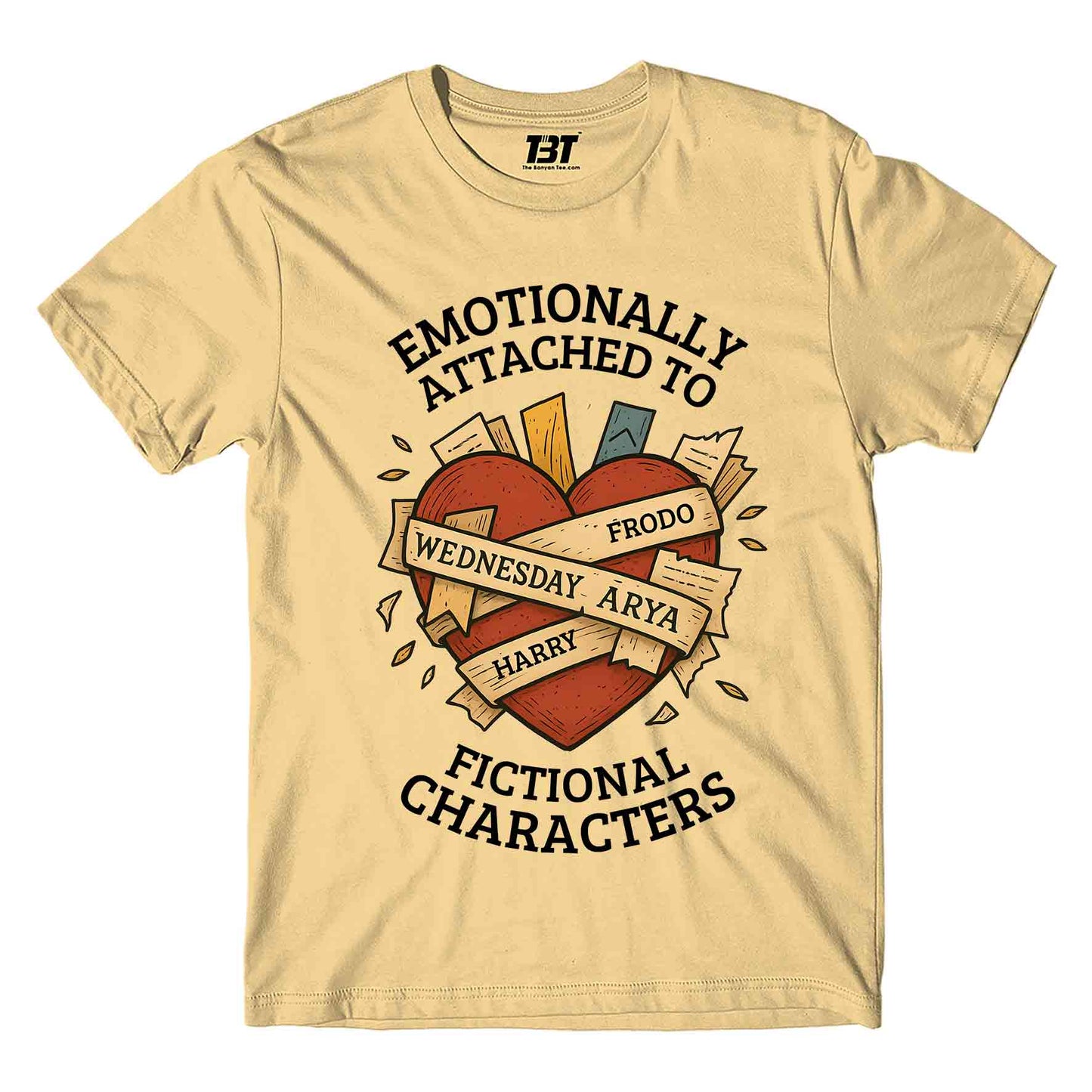 T shirt - Emotionally Attached To Fictional Characters