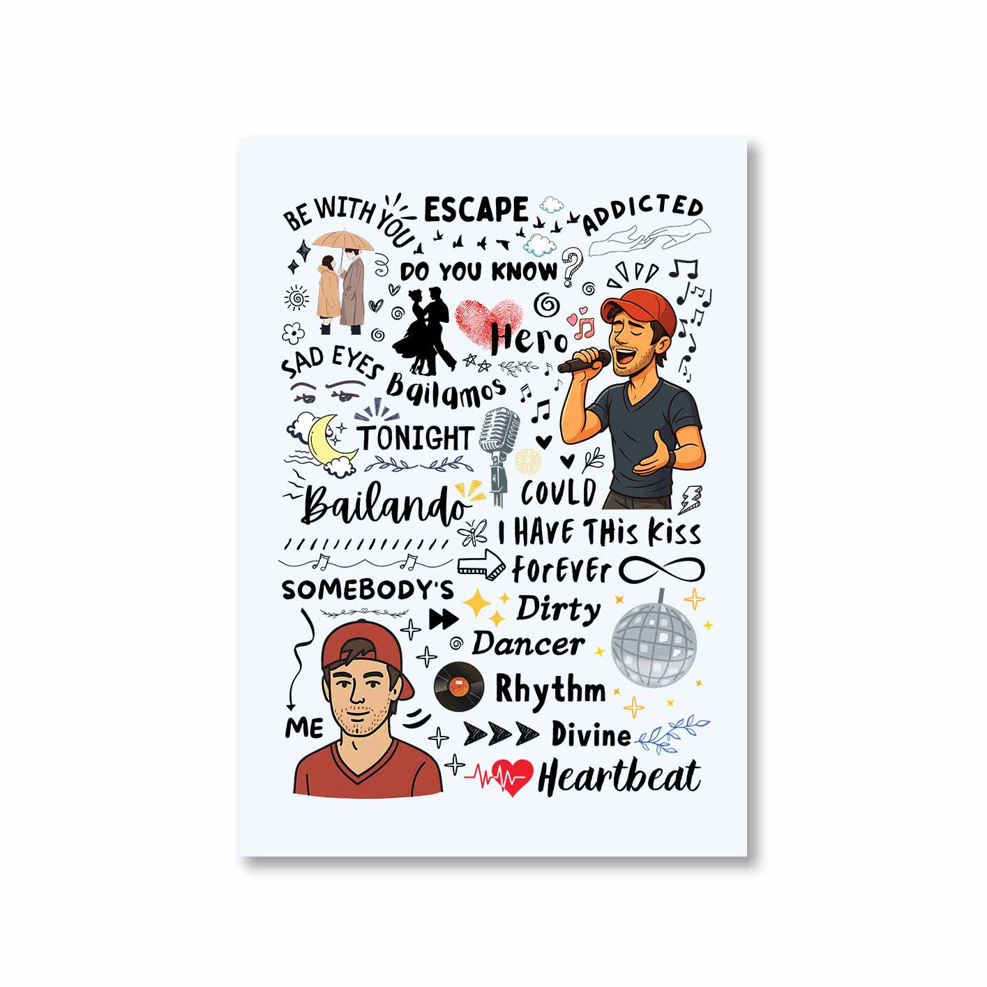 enrique the doodle escape poster wall art buy online india the banyan tee tbt 8 x 10
