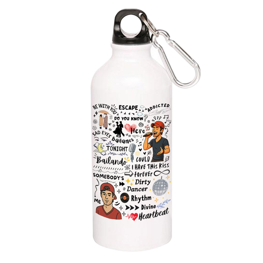 enrique the doodle escape sipper steel water bottle flask gym shaker music band buy online india the banyan tee tbt men women girls boys unisex