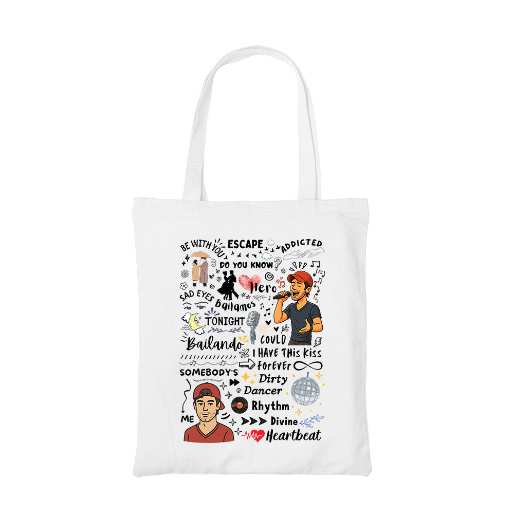 enrique the doodle escape tote bag cotton printed music band buy online india the banyan tee tbt men women girls boys unisex