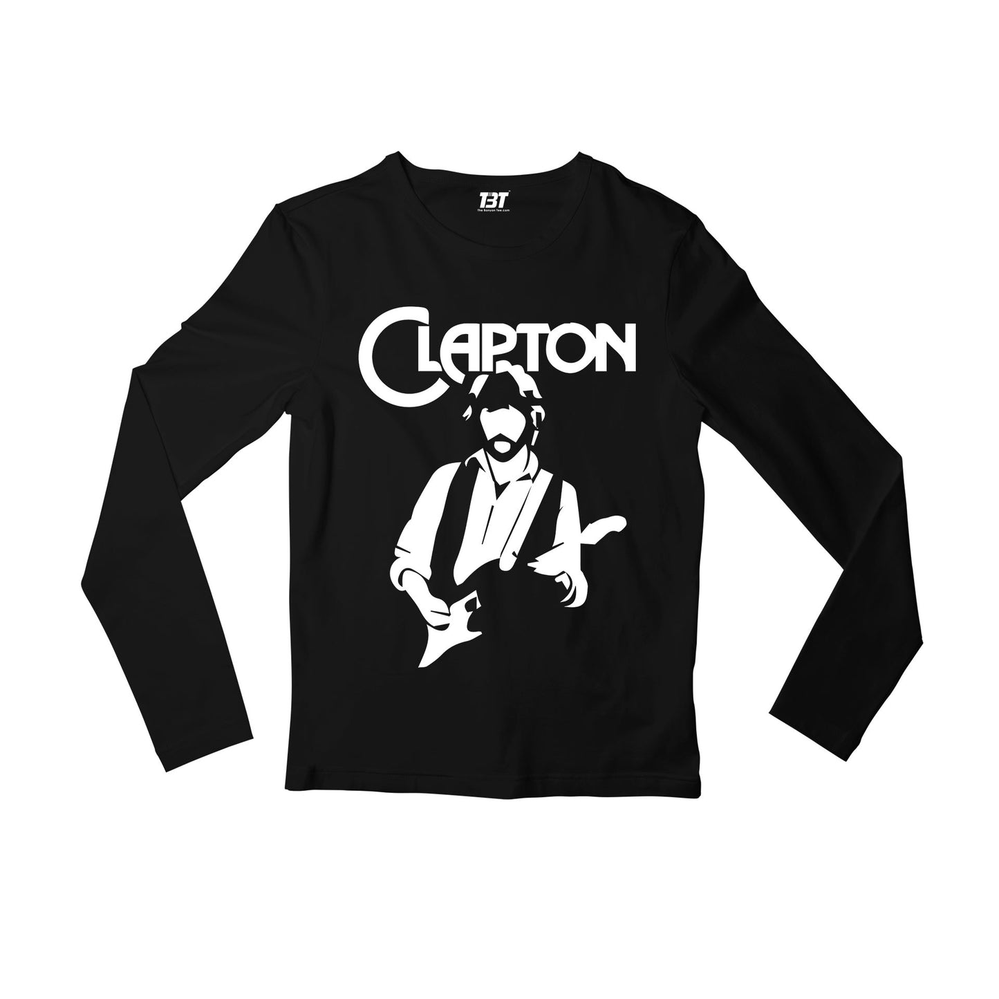 eric clapton clapton full sleeves long sleeves music band buy online india the banyan tee tbt men women girls boys unisex black