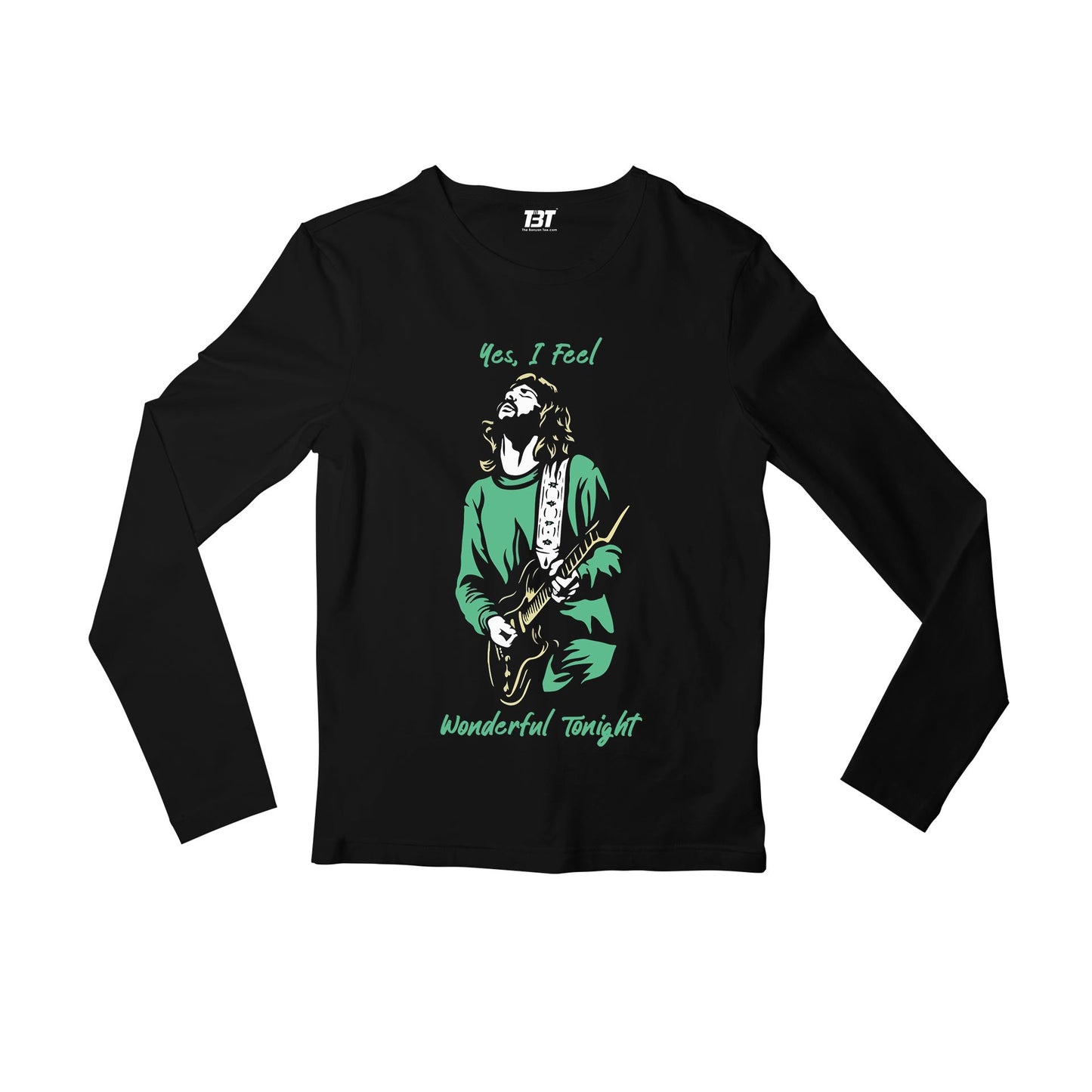 eric clapton wonderful tonight full sleeves long sleeves music band buy online india the banyan tee tbt men women girls boys unisex black