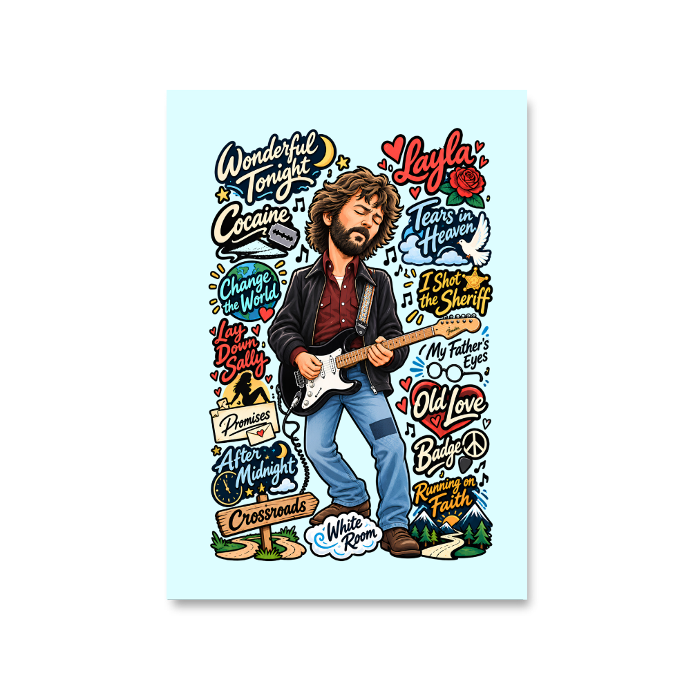 eric clapton clapton's canvas poster wall art buy online india the banyan tee tbt 8 x 10