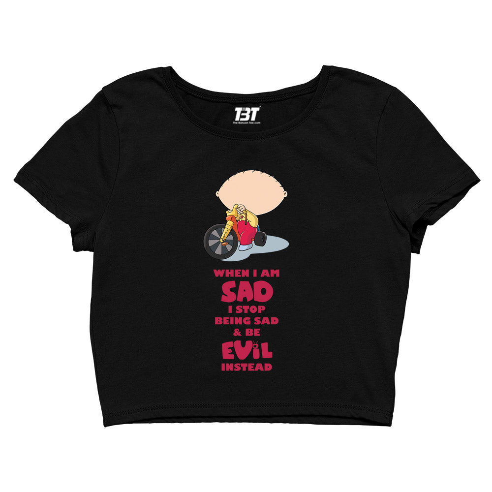 Buy Family Guy Crop Top Be Evil Instead at 50 OFF – The