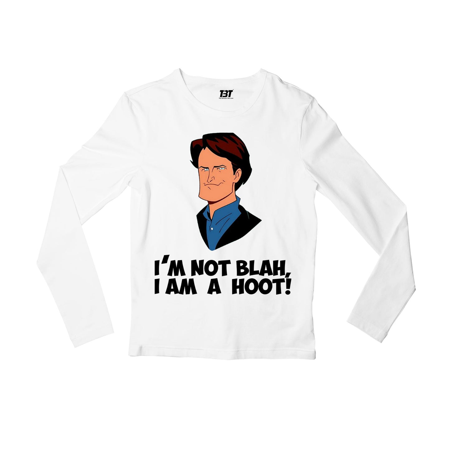 Friends Full Sleeves T-shirt - Chandler Quote Full Sleeves T-shirt The Banyan Tee TBT