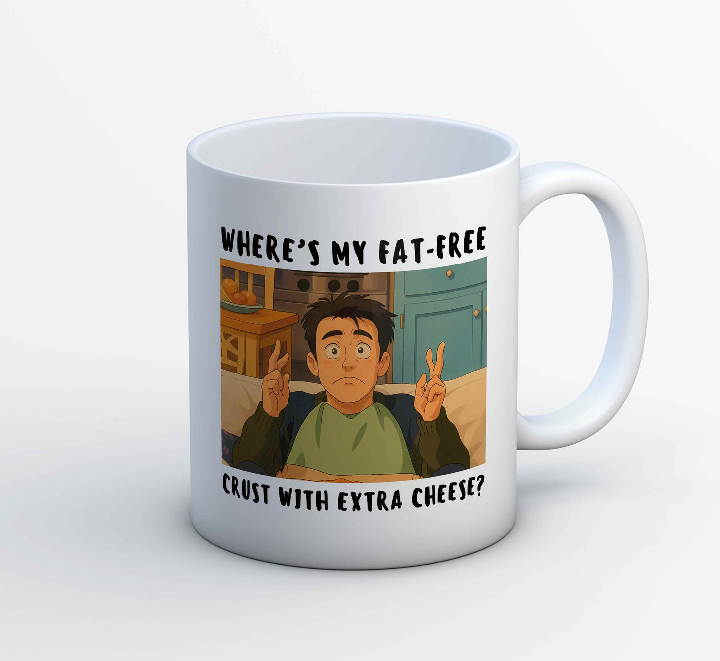 Friends Mug - Joey's Fat Free Pizza The Banyan Tee TBT