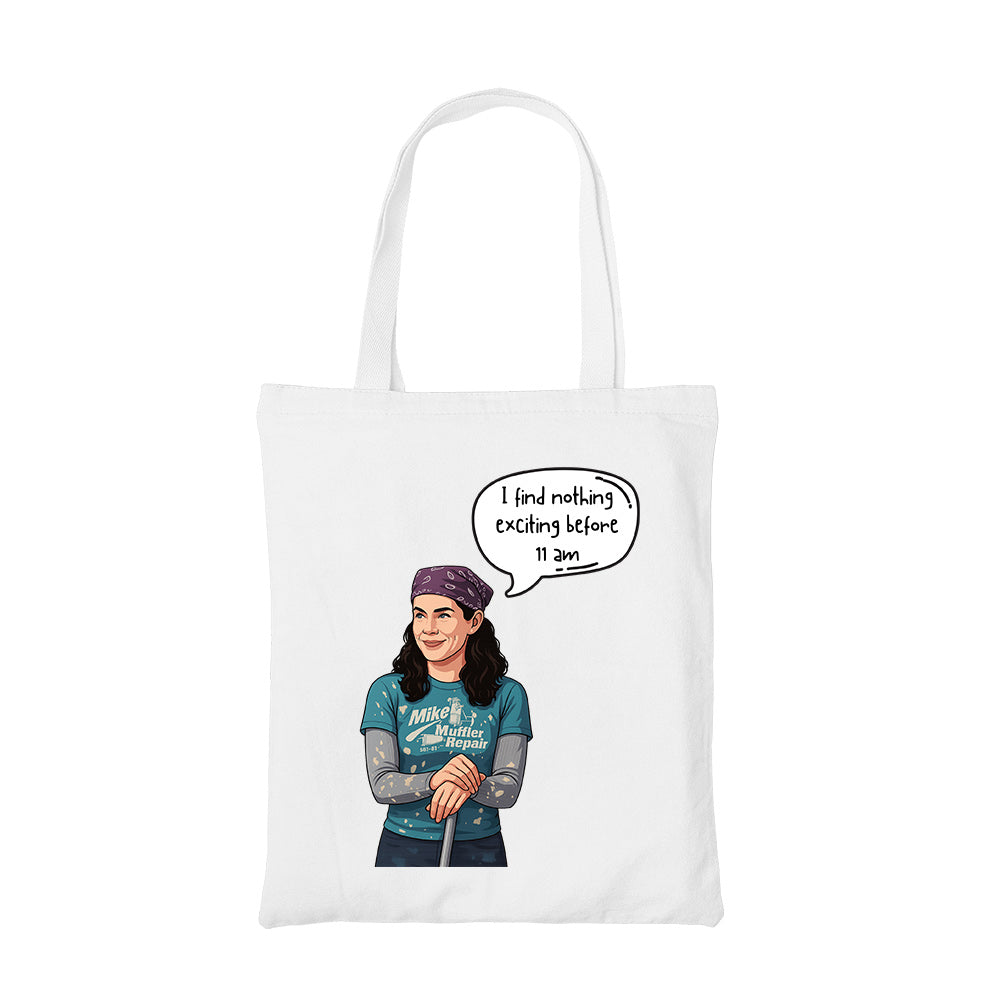 gilmore girls before 11 am tote bag cotton printed tv & movies buy online india the banyan tee tbt men women girls boys unisex