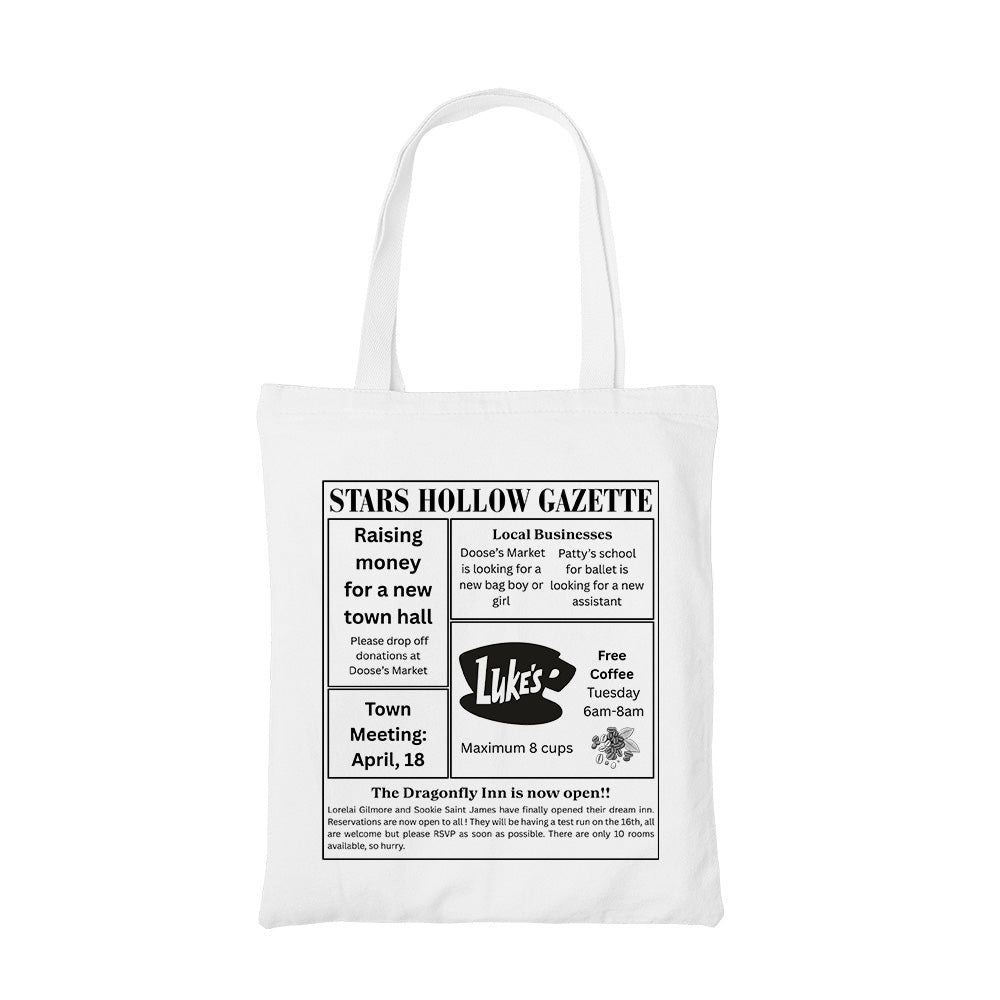 gilmore girls gazette tote bag cotton printed tv & movies buy online india the banyan tee tbt men women girls boys unisex