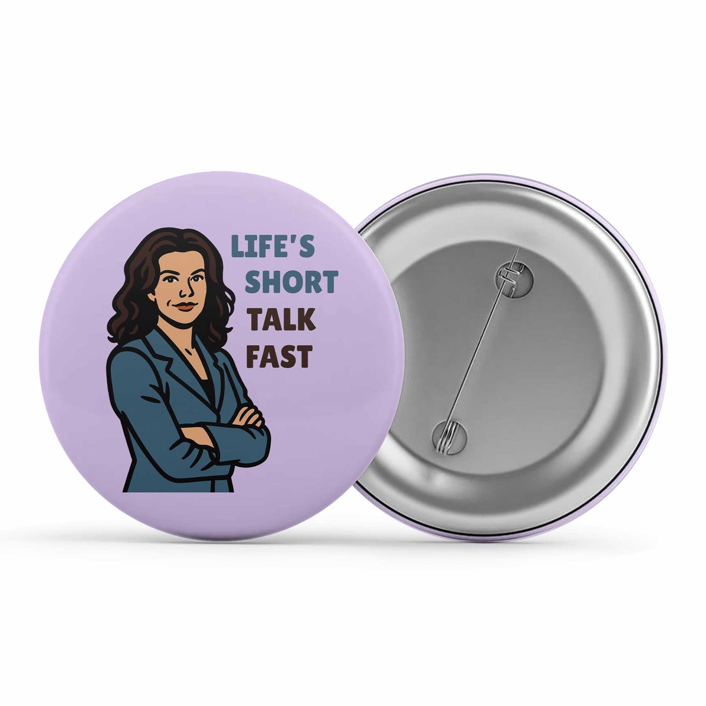 gilmore girls talk fast badge pin button tv & movies buy online india the banyan tee tbt men women girls boys unisex