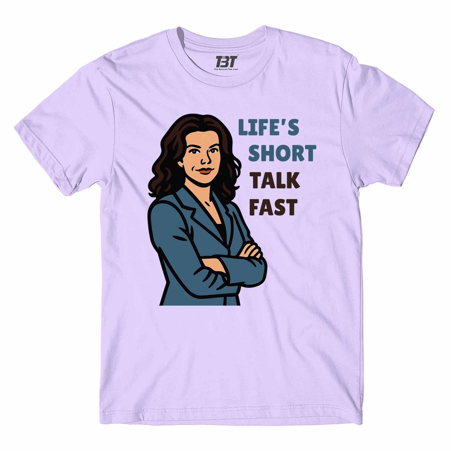 gilmore girls talk fast t-shirt tv & movies buy online india the banyan tee tbt men women girls boys unisex lavender