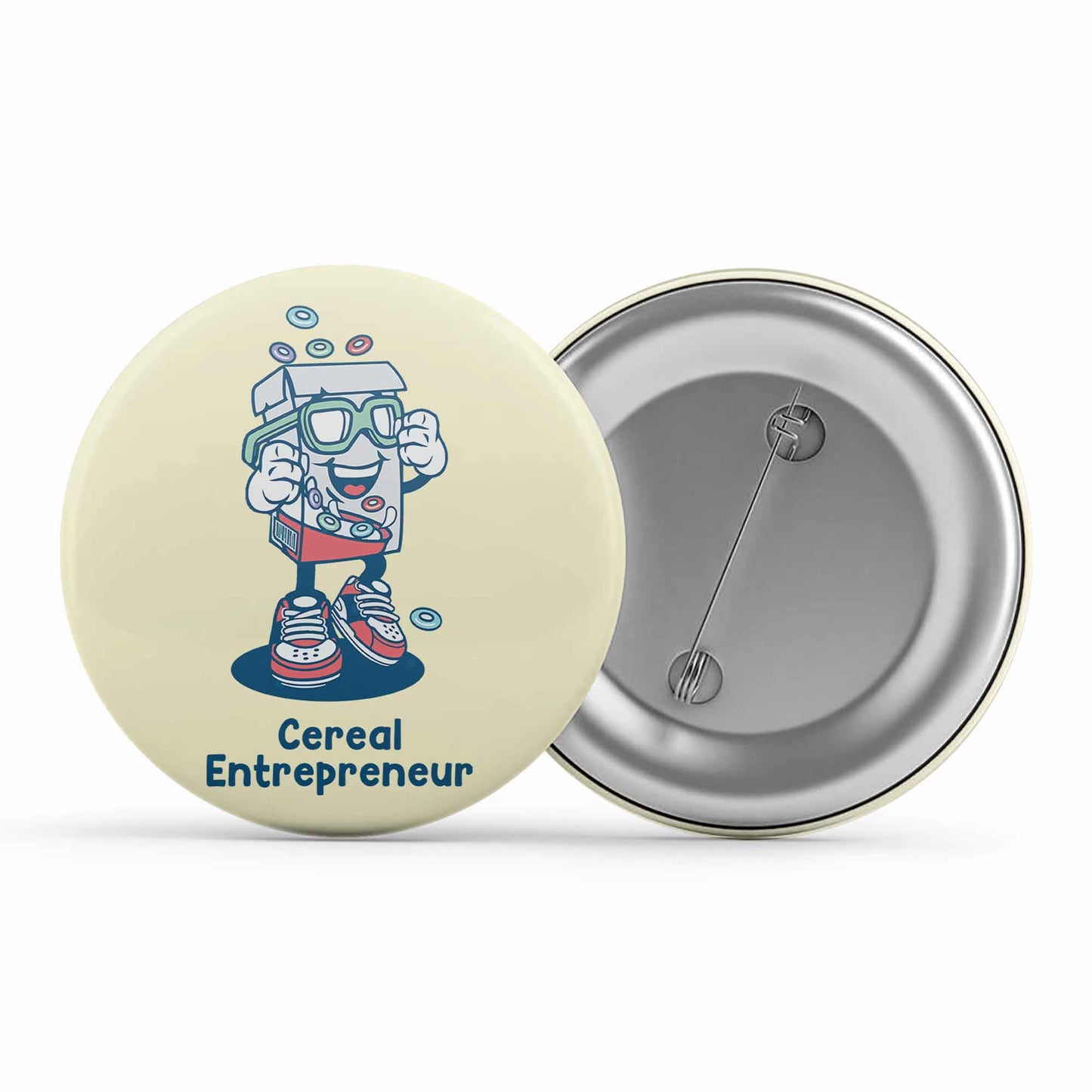 printed cereal entrepreneur badge pin button printed graphic stylish buy online india the banyan tee tbt men women girls boys unisex