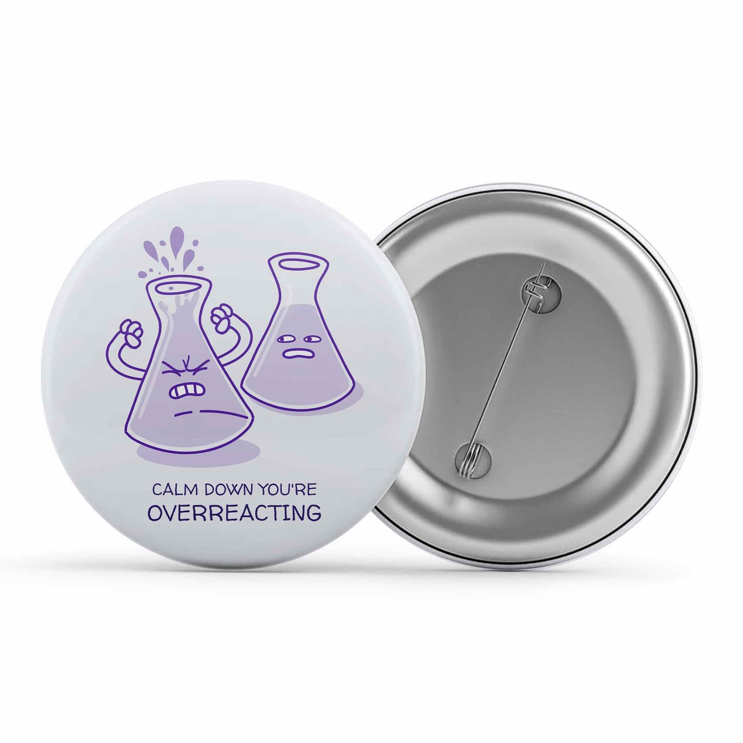 printed overreacting badge pin button printed graphic stylish buy online india the banyan tee tbt men women girls boys unisex