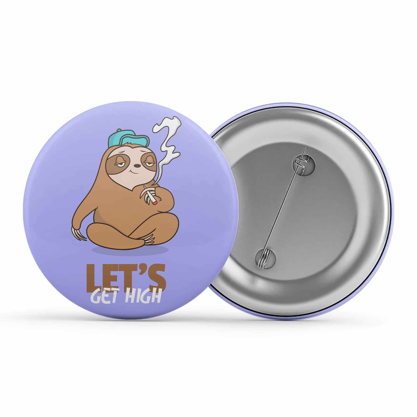 printed high sloth badge pin button printed graphic stylish buy online india the banyan tee tbt men women girls boys unisex