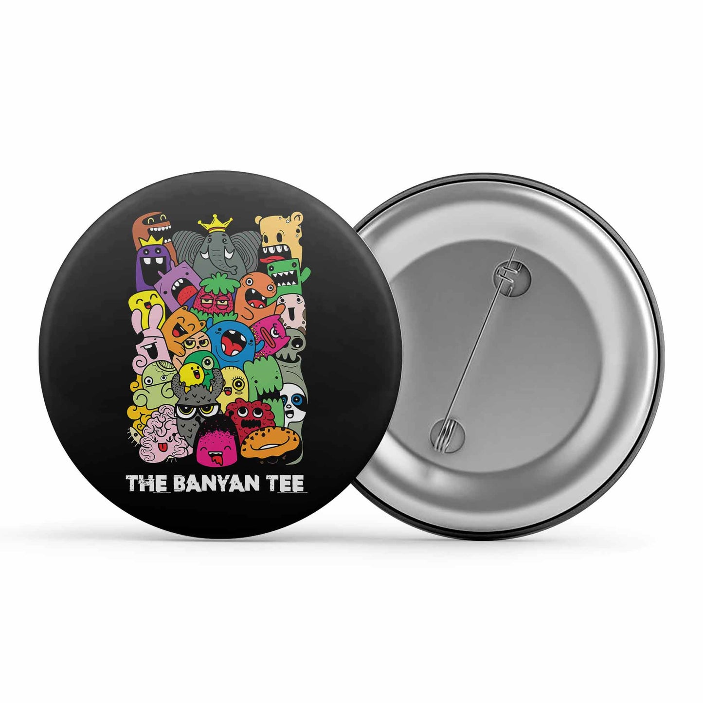 printed the banyan tee badge pin button printed graphic stylish buy online india the banyan tee tbt men women girls boys unisex