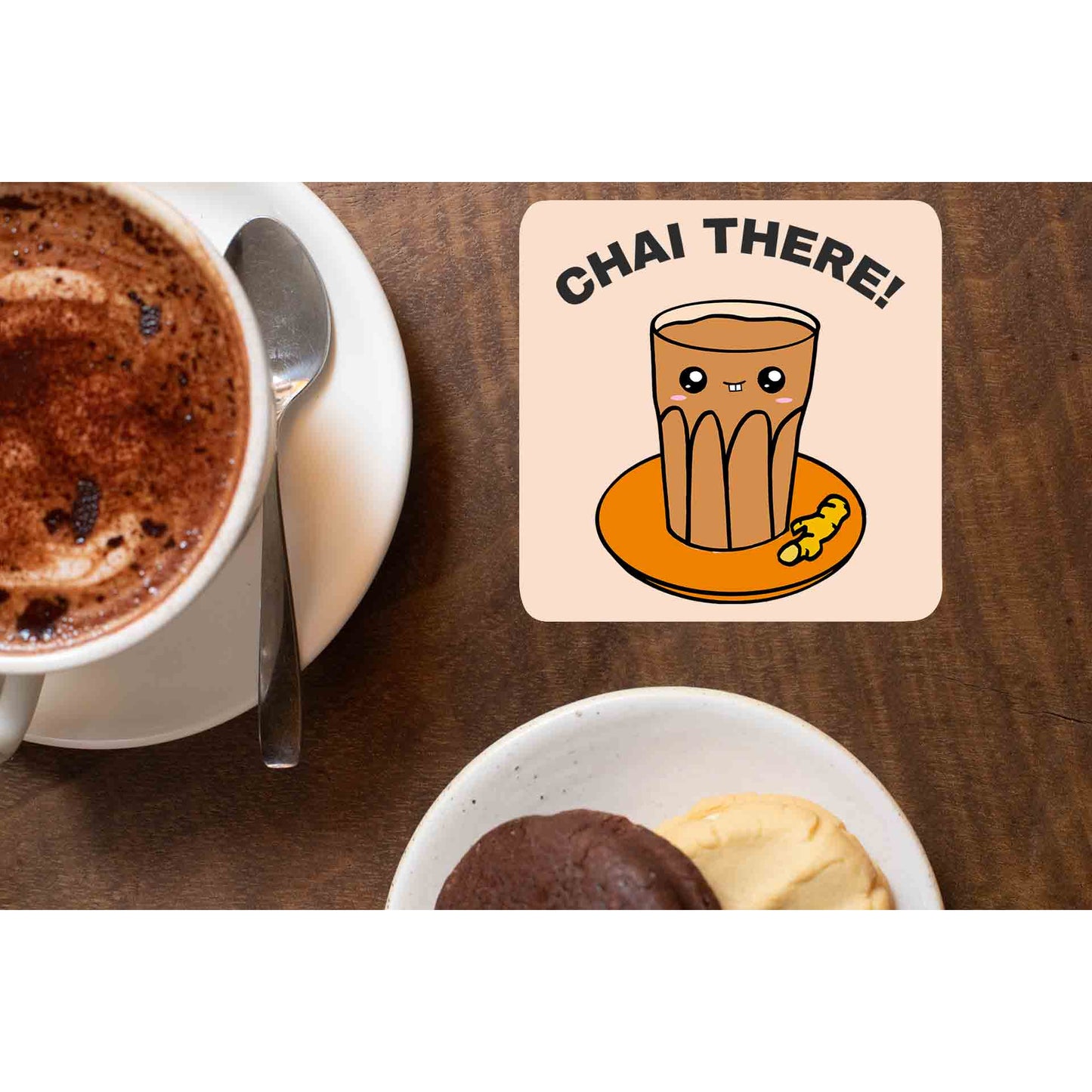 printed chai there coasters wooden table cups indian printed graphic stylish buy online india the banyan tee tbt men women girls boys unisex