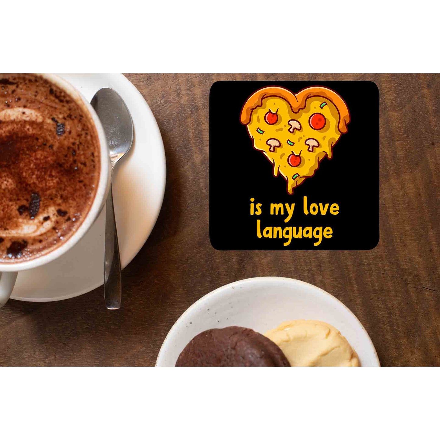 printed pizza is my coasters wooden table cups indian printed graphic stylish buy online india the banyan tee tbt men women girls boys unisex
