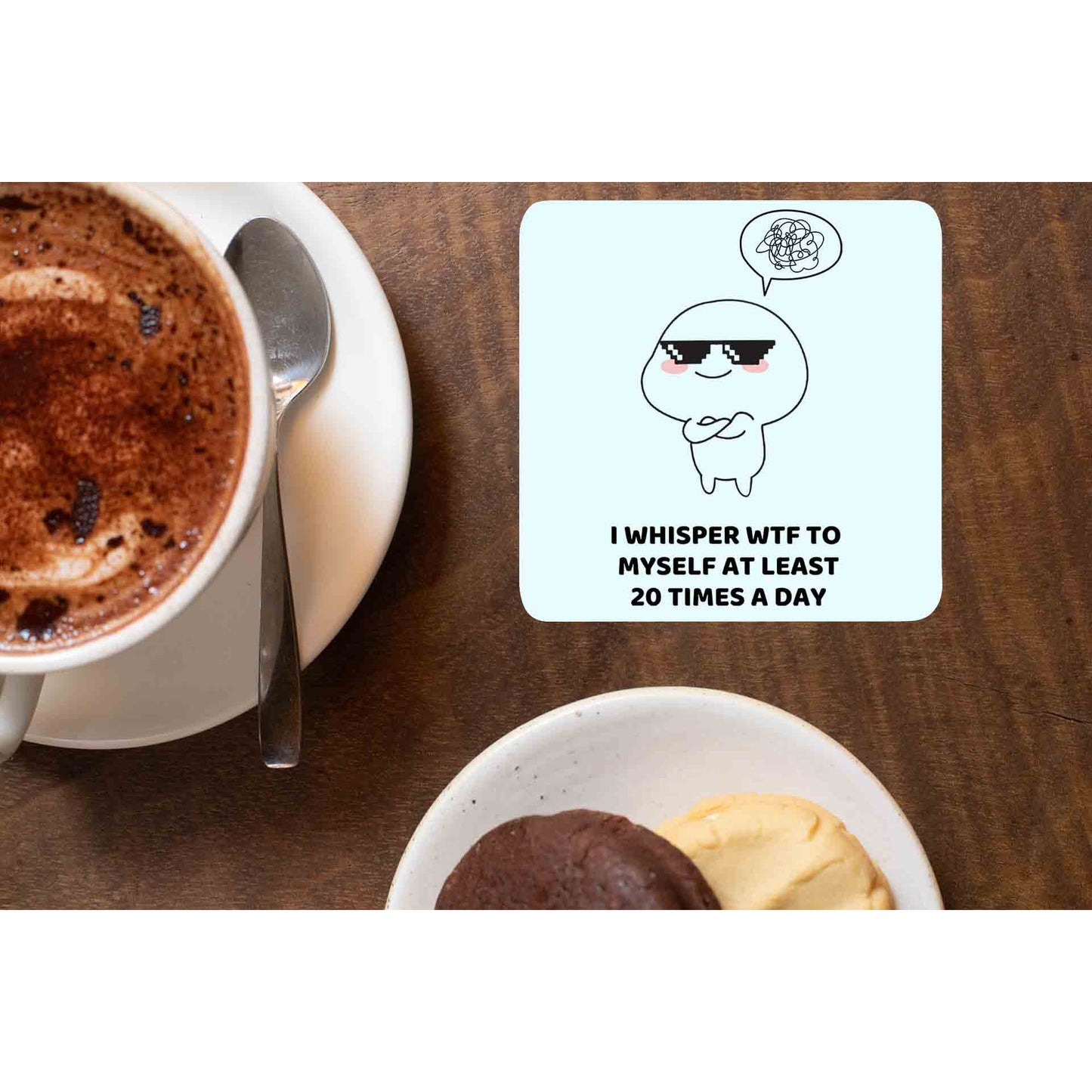 printed 20 times a day coasters wooden table cups indian printed graphic stylish buy online india the banyan tee tbt men women girls boys unisex