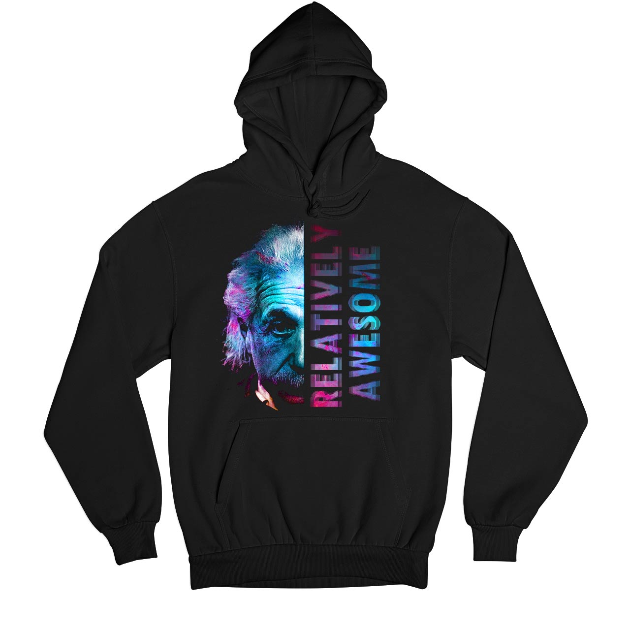 printed relatively awesome hoodie hooded sweatshirt winterwear printed graphic stylish buy online india the banyan tee tbt men women girls boys unisex black