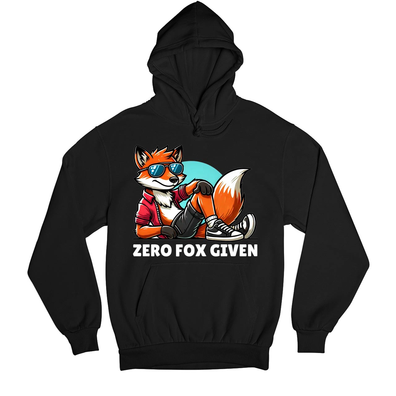 printed zero fox given hoodie hooded sweatshirt winterwear printed graphic stylish buy online india the banyan tee tbt men women girls boys unisex black