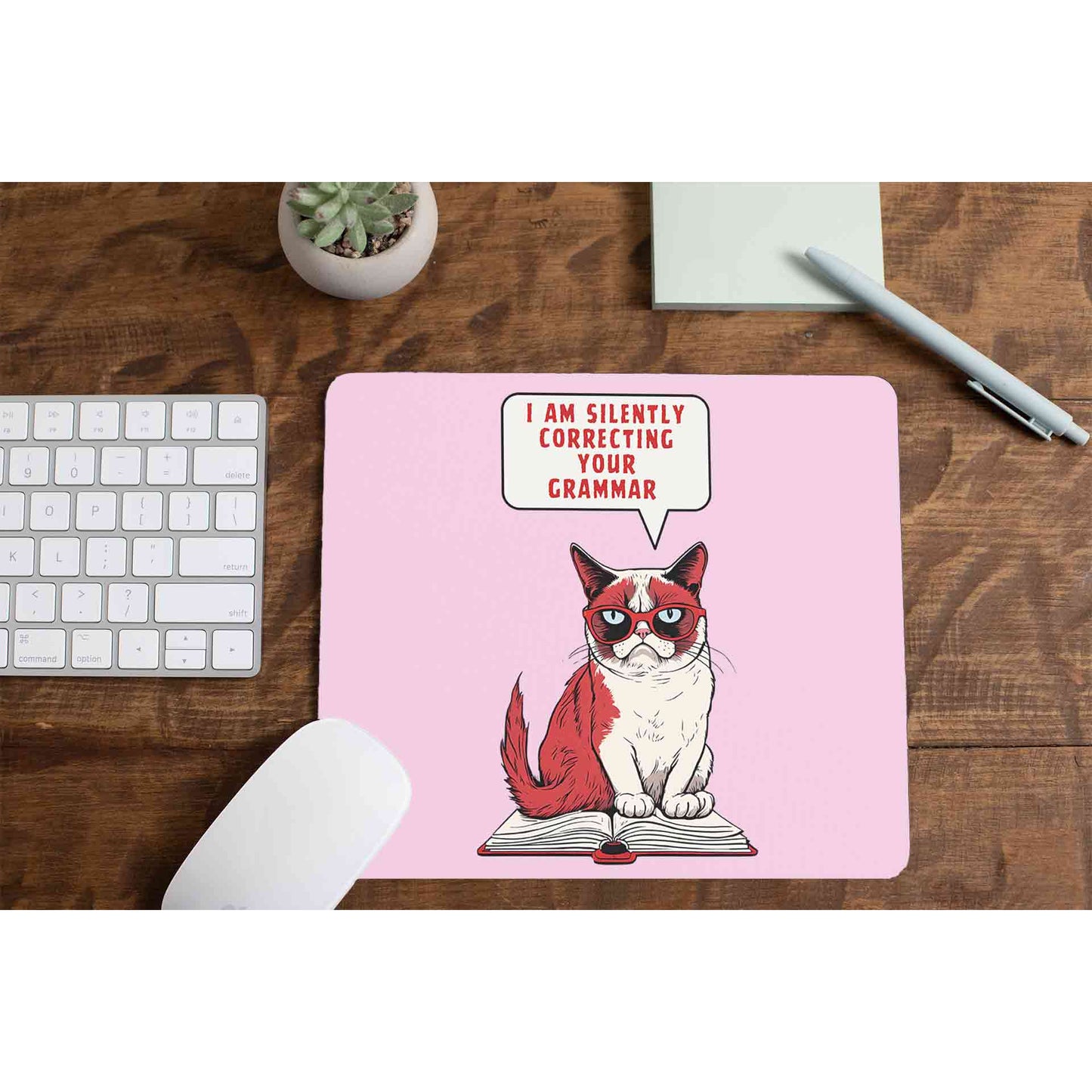 printed silently correcting your grammar mousepad logitech large anime printed graphic stylish buy online india the banyan tee tbt men women girls boys unisex