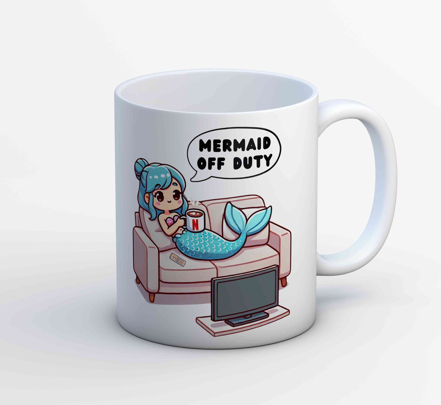 printed mermaid off duty mug coffee ceramic printed graphic stylish buy online india the banyan tee tbt men women girls boys unisex