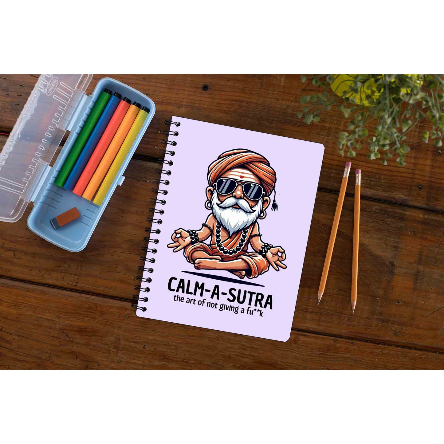 printed calm a sutra notebook notepad diary buy online india the banyan tee tbt unruled