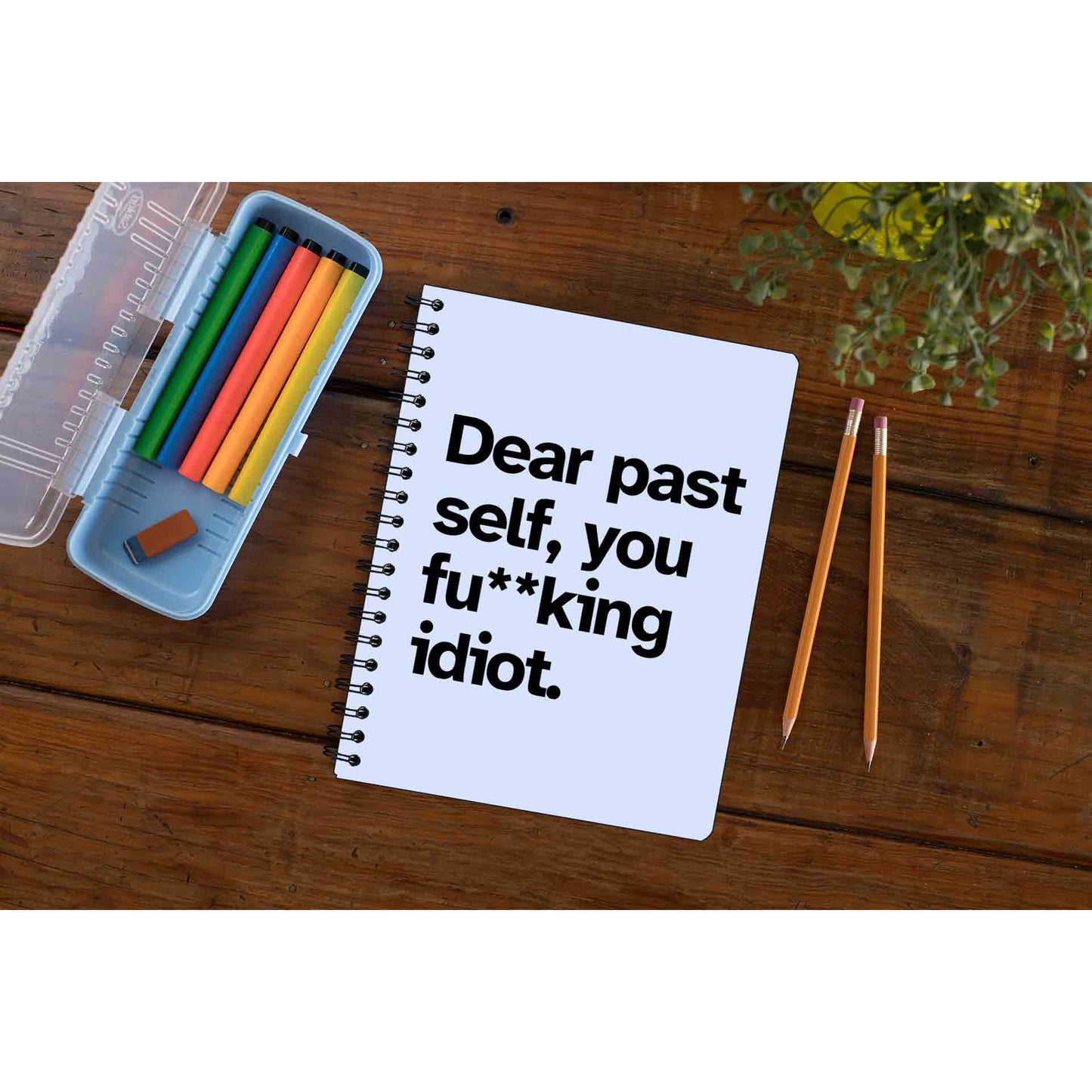 printed dear past self notebook notepad diary buy online india the banyan tee tbt unruled