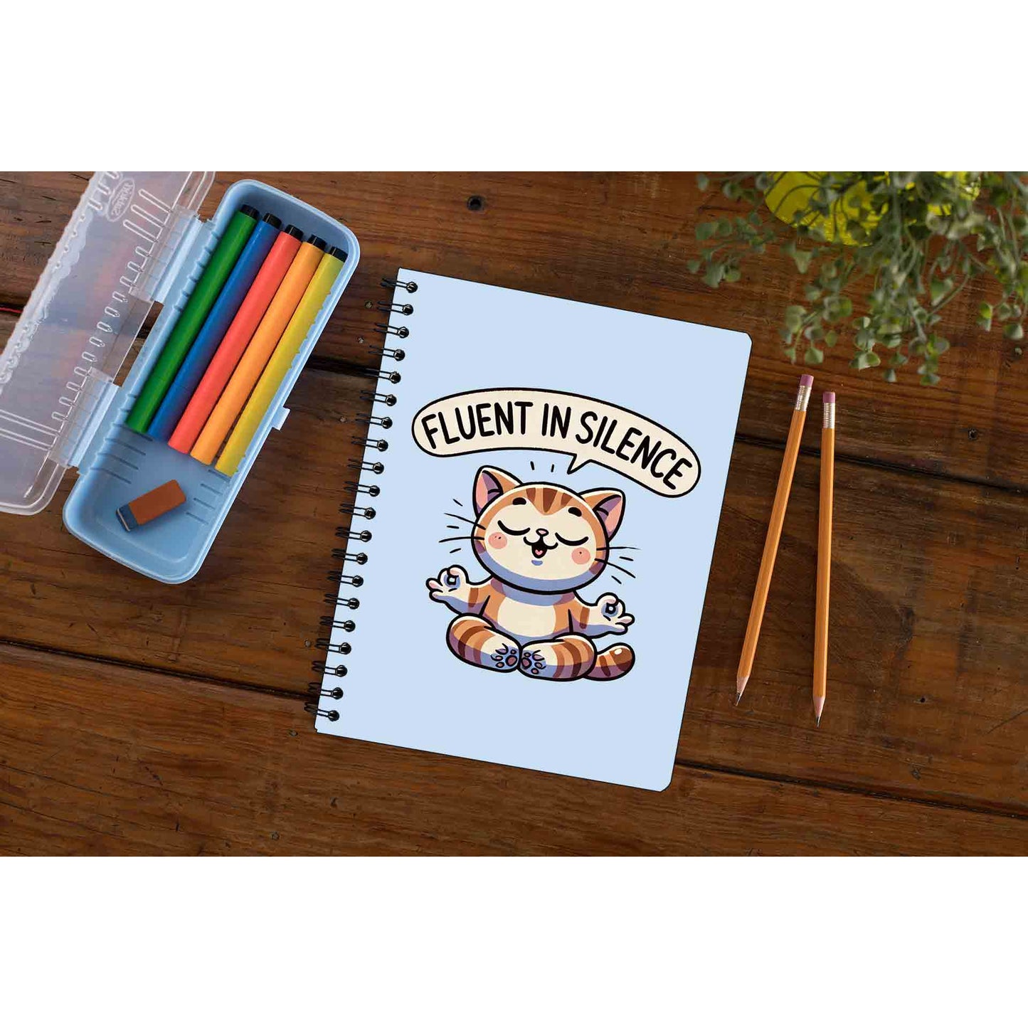 printed fluent in silence notebook notepad diary buy online india the banyan tee tbt unruled